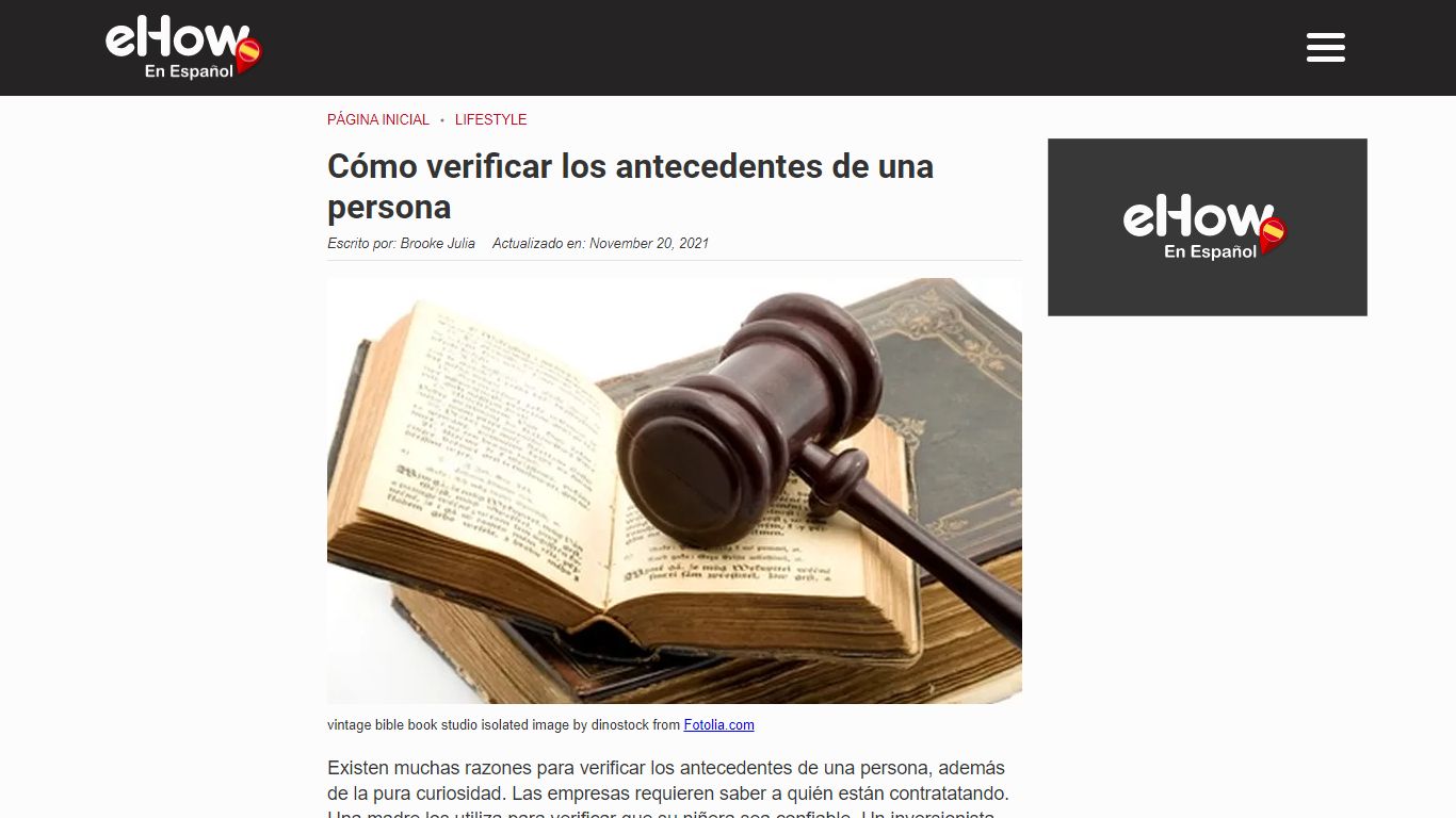 Cómo verificar los antecedentes de una persona